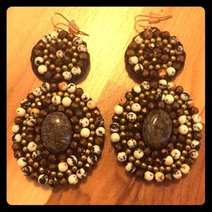 Nakamol Beaded Circle Drop Earrings!